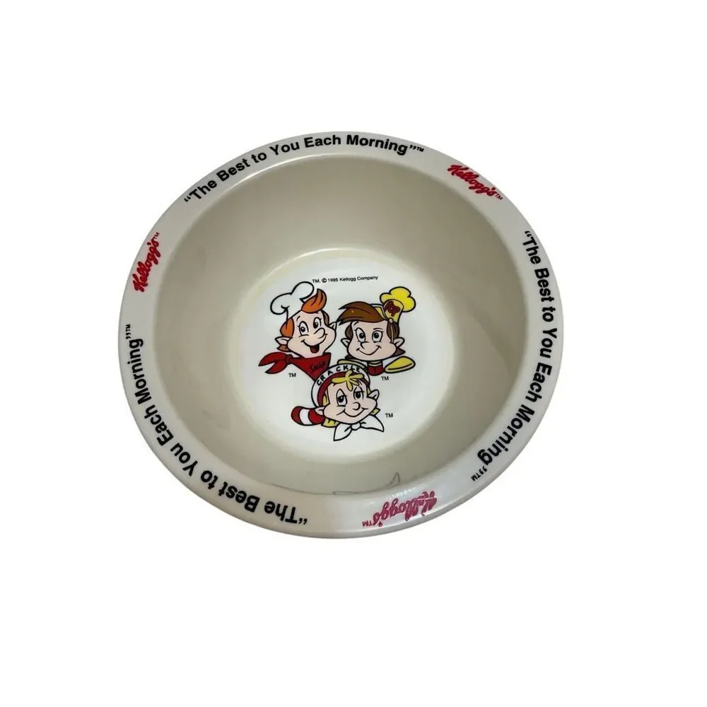 Three Piece Set Vintage 1995 Kellog’s Cereal Bowls. Tony the Tiger and Snap, Cra